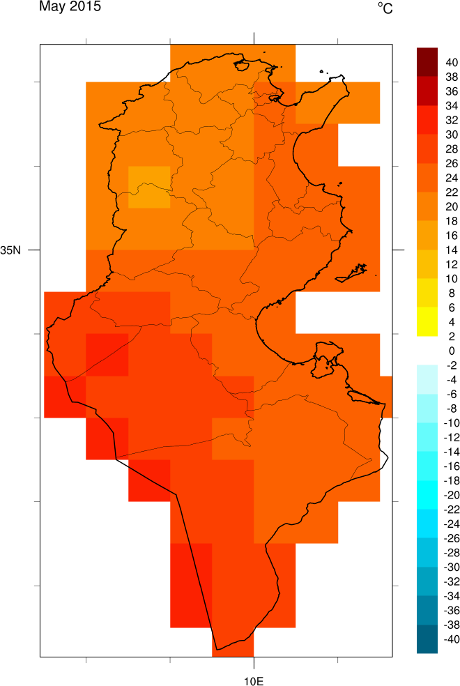 Monthly Climate Data for Tunisia May 2015 Monthly Climate Data for Tunisia May 2015
